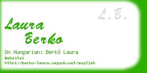 laura berko business card